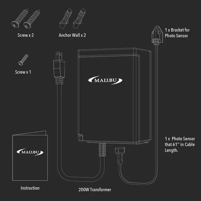Alt view image 6 of 7 - Power Pack 200watt Low-Voltage Weatherproof Transformer with Photo Sensor for Low-Voltage Landscape Lighting