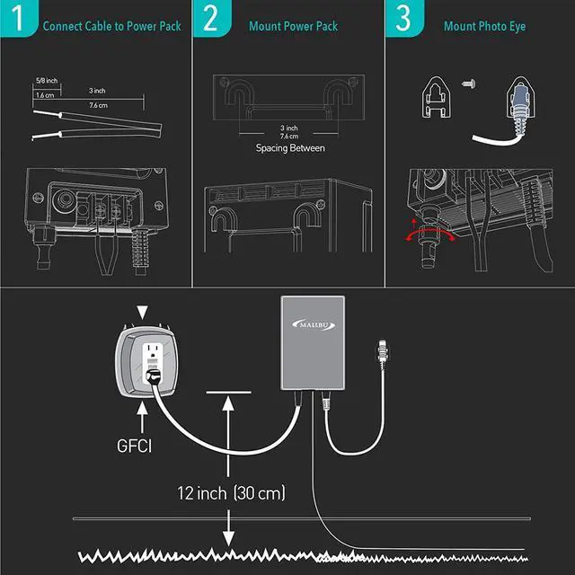 Alt view image 7 of 7 - Power Pack 200watt Low-Voltage Weatherproof Transformer with Photo Sensor for Low-Voltage Landscape Lighting