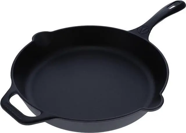 Main image of Victoria 12-Inch Cast Iron Skillet, Pre-Seasoned Cast-Iron Frying Pan with Long Handle, Made in Colombia