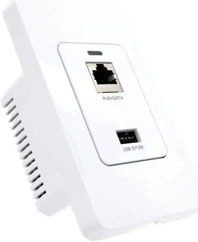 Main image of PoE Texas Gigabit PoE Splitter in-Wall USB Charging Port - Fast 5V USB Charging and RJ45 Power Over Ethernet Output for WiFi Internet Router, Camera, Phone Network