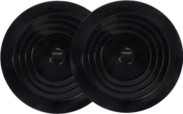 Main image of V-TOP Tub Stopper 2 Pack, 6 inches Large Silicone Drain Plug Hair Stopper Flat Suction Cover for Kitchen, Bathroom and Laundry