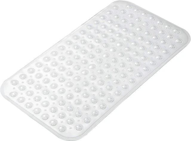 Main image of Machine Washable Bathroom Shower Rug, Non-Slip Bathtub Mat with Suction Cups and Drain Holes