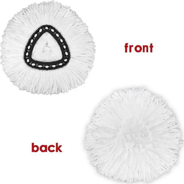 Alt view image 5 of 7 - Mop Heads Replacement for O-Ceda Easy Wrin Spin Mop, Microfiber Spin Mop Refills, Easy Cleaning Mop Head Replacement (8)