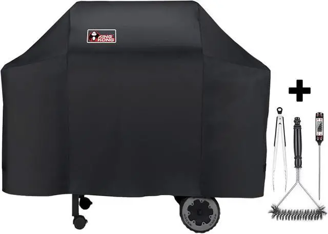 Main image of 7573/7106 Cover for Weber Spirit 200 300 Series and Genesis Silver Gas Grill Brush Black