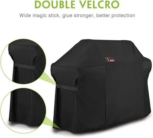 Alt view image 5 of 6 - 7109 Premium Grill Cover for Weber Summit 600-Series Gas Grills Including Grill Brush and Tongs