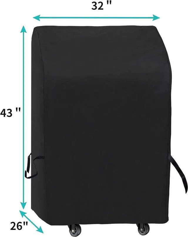 Alt view image 3 of 7 - iCOVER Small Grill Cover - 30 inch Two Burner BBQ Gas Grills Covers 600D Heavy Duty Waterproof Fits Weber/Char-Broil/Brinkmann/Nexgrill/Jenn Air/Pit Boss 3 Series with Collapsed Side Tables