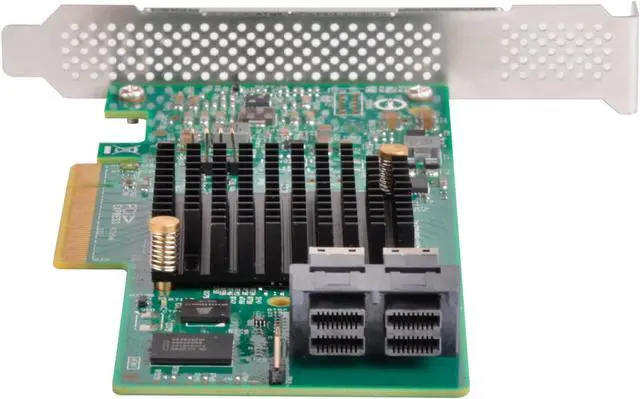 Alt view image 2 of 7 - SilverStone Technology Server-Grade Host Bus Adapter 9311-8i Expansion Card with Dual Mini-SAS HD SFF-8643 connectors ECS05