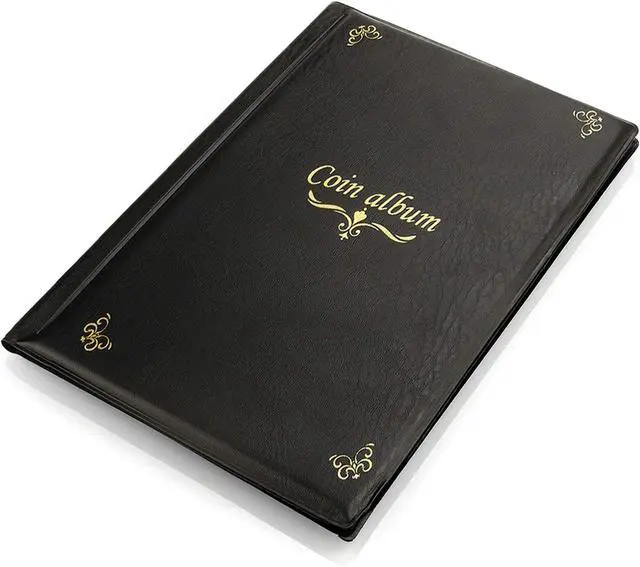 Alt view image 4 of 7 - 150 Pockets Coin Album, Penny Collecting Book, Souvenir Coins Collection Holder, Ideal for Pressed Pennies Passport, Hobby Coin Collector, Money Specie Display Storage Case (English, Black)