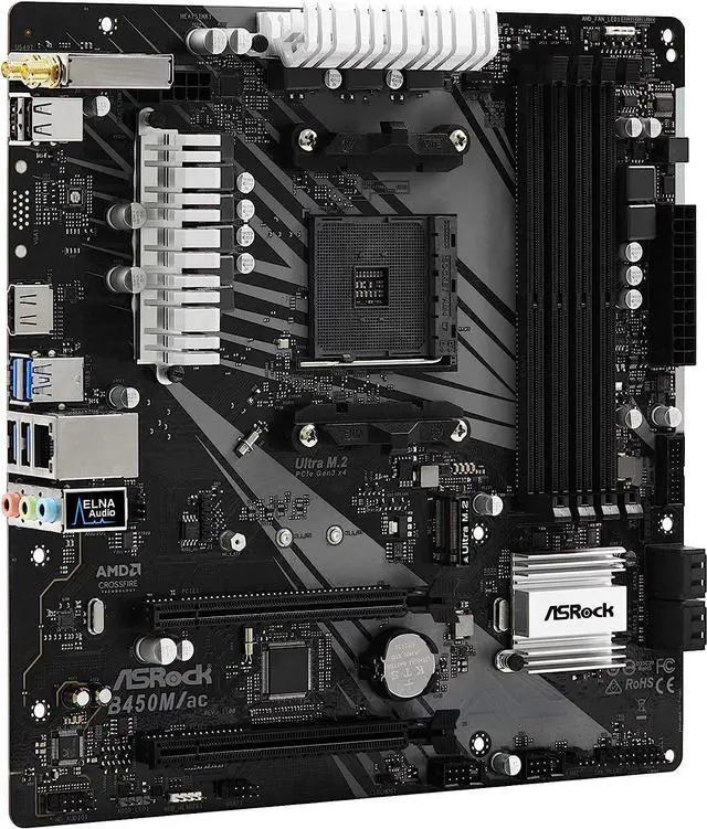 Main image of ASRock B450M-AC AMD AM4 B450 MicroATX M.2 Desktop Motherboard A