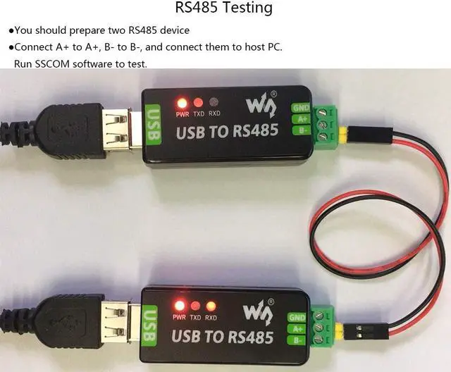 Alt view image 3 of 7 - USB to RS485 Converter Industrial Adapter Original FT232RL and SP485EEN Fast Communication Embedded Protection Circuits Resettable Fuse ESD Protection