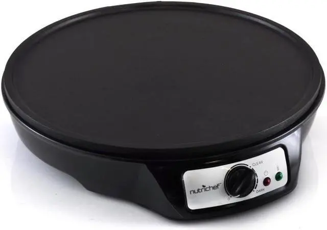 Alt view image 3 of 7 - Nutrichef Electric Crepe Maker Pan & Griddle - 12 Inch Nonstick Cooktop, LED Indicators & Adjustable Temperature Control, Includes Spatula, Batter Spreader, Cooks Crepes, Roti & Pancakes