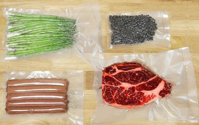 Alt view image 3 of 7 - Simple Houseware Pint Size 50 Count Precut Vacuum Sealer Bags (6"x10") | Commercial Grade, BPA Free, Airtight Food Storage