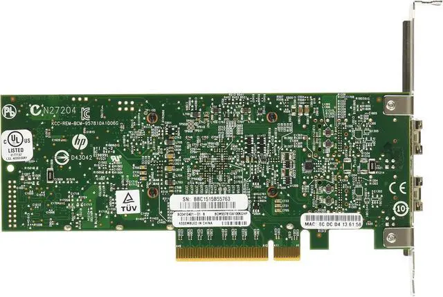 Alt view image 2 of 4 - HPE 652503-B21 530SFP+ Network Adapter PCI Express 3.0 x8 10 Gigabit Ethernet for ProLiant DL160 Gen8