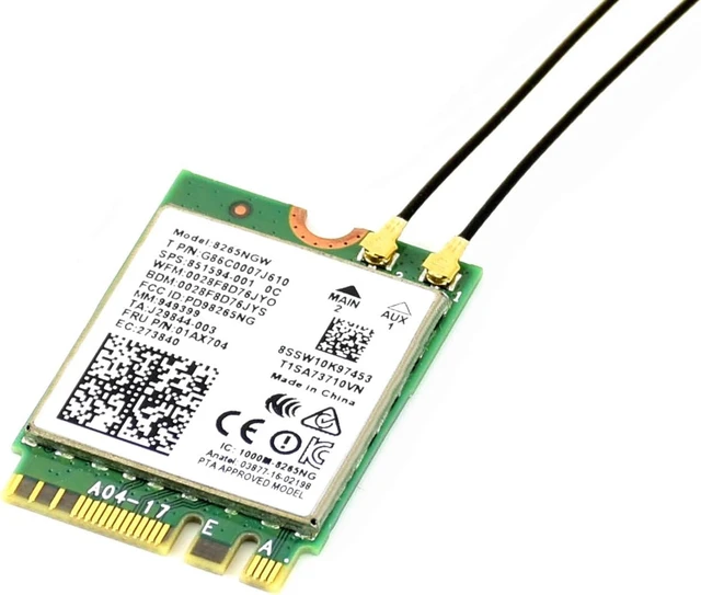 Alt view image 5 of 7 - Wireless-AC8265 Dual Mode AC8265 Wireless NIC Module,2.4GHz/5GHz