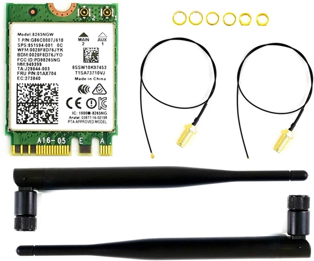 Alt view image 2 of 7 - Wireless-AC8265 Dual Mode AC8265 Wireless NIC Module,2.4GHz/5GHz