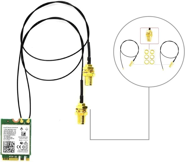 Alt view image 6 of 7 - Wireless-AC8265 Dual Mode AC8265 Wireless NIC Module,2.4GHz/5GHz