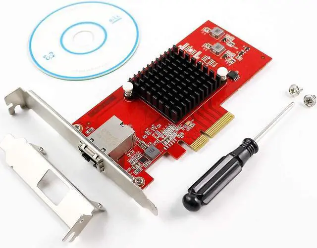 Alt view image 7 of 7 - EDUP 10Gb Gigabit Ethernet PCI-E Network Controller Card with Heat Sink 1G/2.5G/5G/10Gbps RJ45 LAN Adapter PCI Express Converter Network Card for Desktop PC with Windows 10/8.1/8 /7