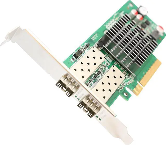 Alt view image 2 of 6 - 2 Port SFP+ 10 Gigabit Pci-E X8 NIC Network Card Intel Chipset