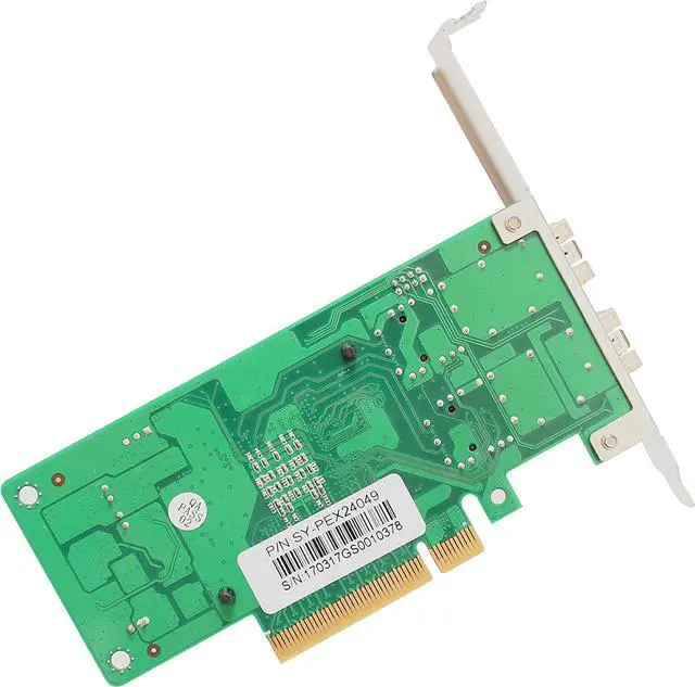 Alt view image 5 of 6 - 2 Port SFP+ 10 Gigabit Pci-E X8 NIC Network Card Intel Chipset