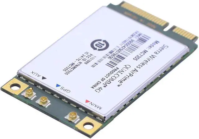 Alt view image 3 of 4 - MC7355 3G 4G LTE/HSPA+ GPS 100Mbps Module Mini PCI-E WWAN Card Unlocked (MC7355) for AT&T