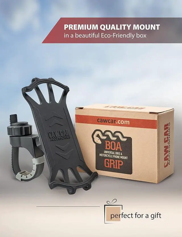 Alt view image 4 of 6 - New 2024 Motorcycle & Bicycle Phone Mount - The Most Secure & Reliable Bike Phone Holder for iPhone, Samsung or Any Smartphone. Stress-Resistant and Highly Adjustable. +100 to Safeness & Comfort