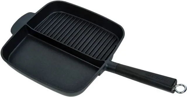 Main image of Non-Stick Cast Aluminium Meal Skillet, 11" (2 Section), Black