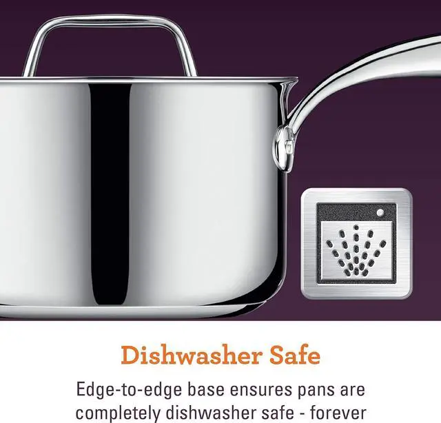 Alt view image 4 of 7 - Breville Thermal Pro Stainless Steel Frying Pan / Fry Pan / Stainless Steel Skillet - 10 Inch, Silver