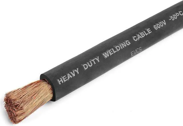 Alt view image 2 of 5 - 1/0 Gauge Premium Extra Flexible Welding Cable 600 Volt - Black 20 Feet - Made in The USA