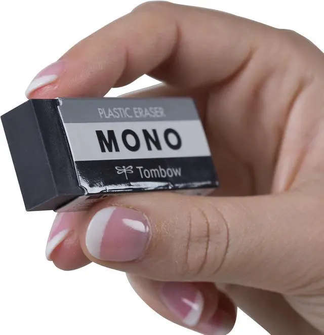 Alt view image 3 of 5 - Tombow 57329 MONO Black Eraser, Medium. Cleanly Removes Marks Without Damaging Paper