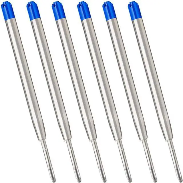 Main image of ChaoQ Blue Ink Refills (6pcs), Replaceable Ballpoint Pens Refills
