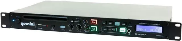Alt view image 4 of 7 - Gemini Sound CDMP-1500 19 Inch Professional/Home Anti Shock Audio Rackmount Single Disc Drive Mountable CD MP3 USB Media Music Player System Input with Remote, Welcome to consult