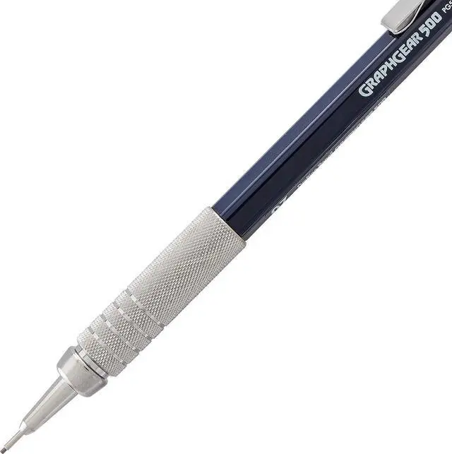 Alt view image 4 of 7 - Drafting Kit with Graph Gear 500 Automatic Drafting Pencil, 0.7mm, Blue Barrel, Lead and Mini Eraser (PG527LEBP)