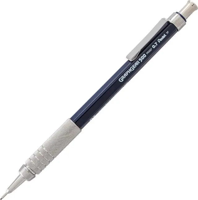 Alt view image 2 of 7 - Drafting Kit with Graph Gear 500 Automatic Drafting Pencil, 0.7mm, Blue Barrel, Lead and Mini Eraser (PG527LEBP)