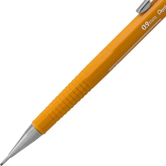 Alt view image 4 of 7 - Pentel Sharp Mechanical Pencil, (0.9mm), Bold Line, Yellow Barrel, Pack of 2 (P209BP2-K6)