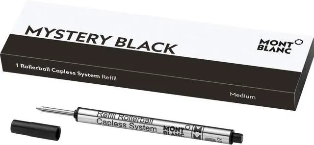 Main image of Montblanc Rollerball Capless System Refill (M) Mystery Black 113777 Pen Refills with a Medium Tip 1 x Black Pen Cartridge