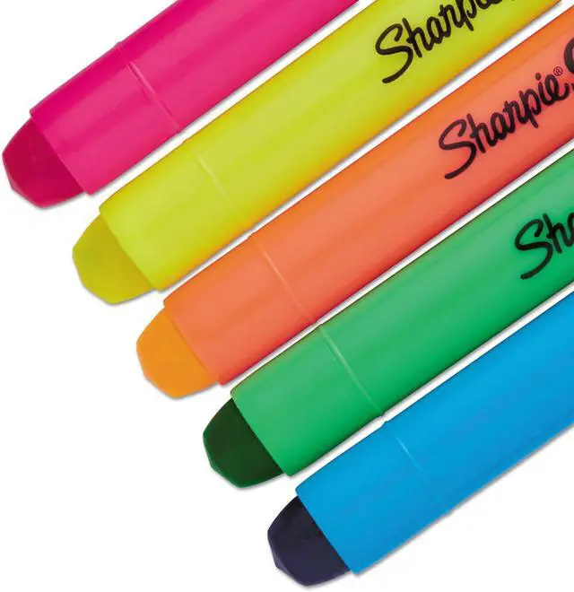 Alt view image 4 of 6 - Sharpie Gel Highlighters, Assorted Colors, Smear-Resistant, Bullet Tip, 5 Count - No Bleed, Won't Dry Out