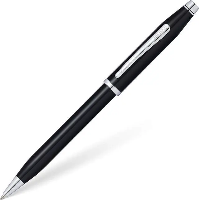 Main image of Cross Century II Refillable Ballpoint Pen, Medium Ballpen, Includes Luxury Gift Box - Black Lacquer