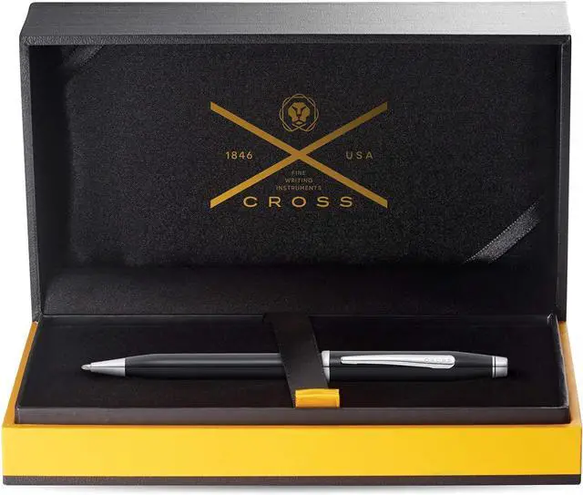 Alt view image 3 of 7 - Cross Century II Refillable Ballpoint Pen, Medium Ballpen, Includes Luxury Gift Box - Black Lacquer