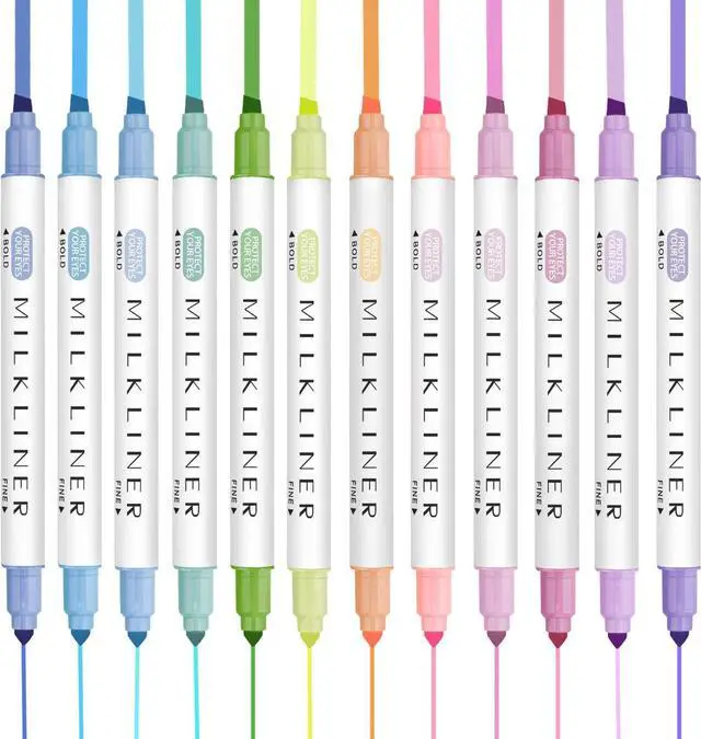 Main image of YOOUSOO 12 PCS Aesthetic Highlighters Assorted Colors, Pastel Highlighters