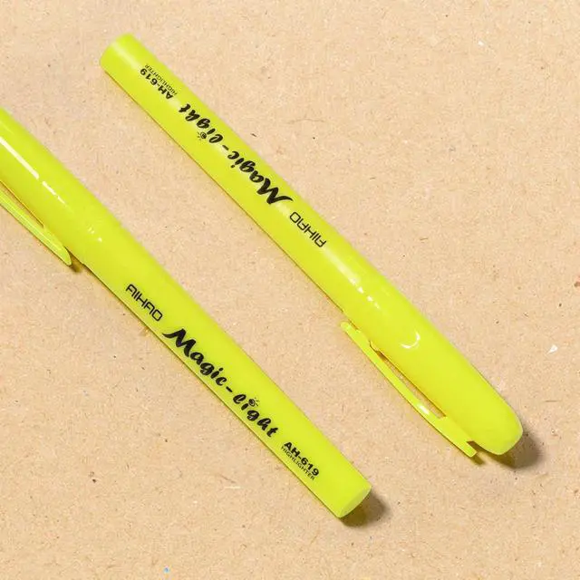Alt view image 6 of 7 - AIHAO Yellow Highlighters Markers, Chisel Tip Highlighter Pens, Pocket-Style, Fluorescent Yellow, 24 Pack
