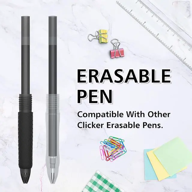 Alt view image 5 of 7 - Vanstek 12 Black Erasable Gel Pen Refills, Gel Ink Refills Compatible with Erasable Pens, Fine Point 0.7 mm, Perfect for Writing Planner & Crossword Puzzles