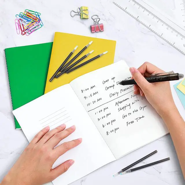 Alt view image 7 of 7 - Vanstek 12 Black Erasable Gel Pen Refills, Gel Ink Refills Compatible with Erasable Pens, Fine Point 0.7 mm, Perfect for Writing Planner & Crossword Puzzles