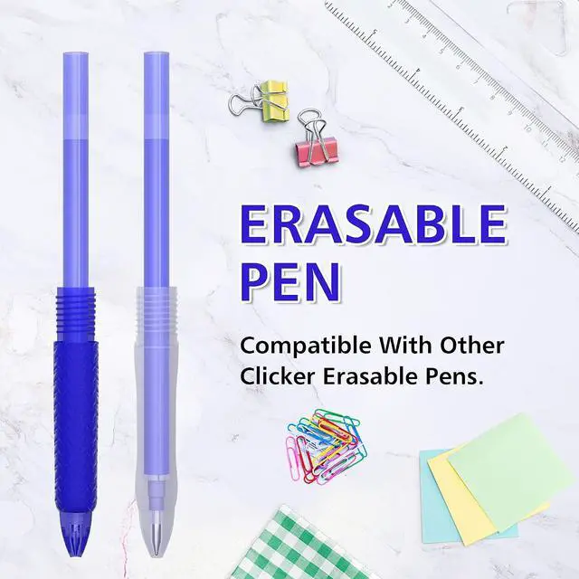 Alt view image 5 of 7 - Vanstek 12 Blue Erasable Gel Pen Refills, Gel Ink Refills Compatible with Erasable Pens, Fine Point 0.7 mm, Perfect for Writing Planner & Crossword Puzzles