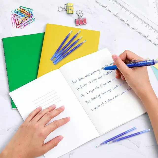 Alt view image 7 of 7 - Vanstek 12 Blue Erasable Gel Pen Refills, Gel Ink Refills Compatible with Erasable Pens, Fine Point 0.7 mm, Perfect for Writing Planner & Crossword Puzzles