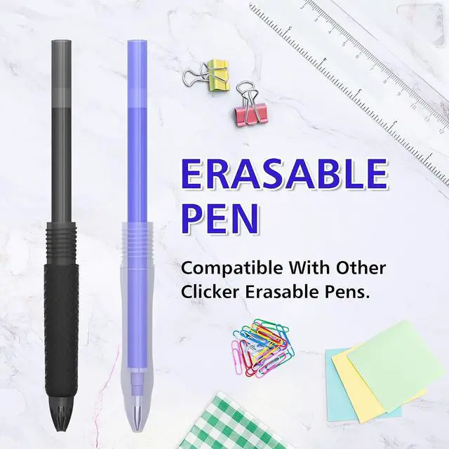 Alt view image 5 of 7 - Vanstek 12 Pack 6 Blue 6 Black Erasable Gel Pen Refills, Gel Ink Refills Compatible with Erasable Pens, Fine Point 0.7 mm, Perfect for Writing Planner & Crossword Puzzles