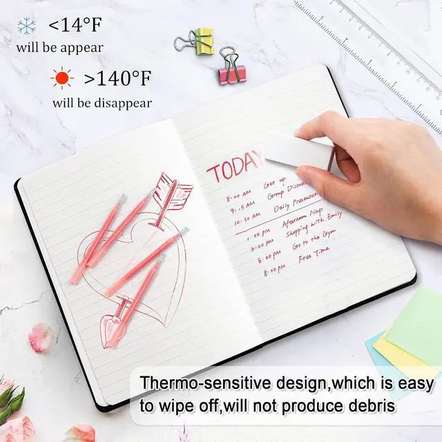 Alt view image 4 of 7 - Vanstek 12 Red Erasable Gel Pen Refills, Gel Ink Refills Compatible with Erasable Pens, Fine Point 0.7 mm, Perfect for Writing Planner & Crossword Puzzles