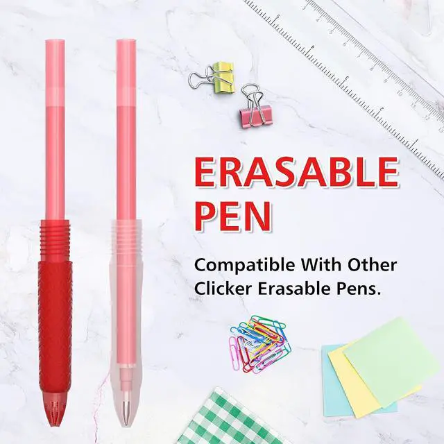 Alt view image 5 of 7 - Vanstek 12 Red Erasable Gel Pen Refills, Gel Ink Refills Compatible with Erasable Pens, Fine Point 0.7 mm, Perfect for Writing Planner & Crossword Puzzles