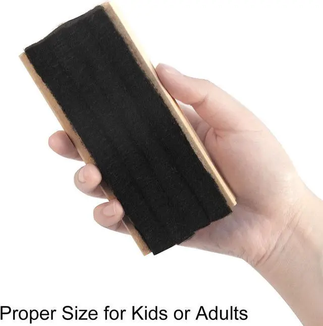 Alt view image 4 of 6 - Chalkboard Eraser Campus Style Pine Wood Engravable Cleaner DIY Gift