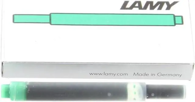 Alt view image 3 of 4 - Lamy Fountain Pen Ink Cartridges, Green Ink, Pack of 20 (LT10GR)