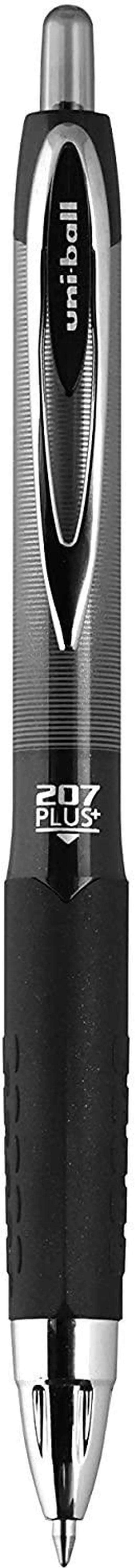 Alt view image 3 of 3 - Uni-ball 207 Plus+ Retractable Gel Pen 36 Pack in Black with 0.7mm Medium Point Pen Tips, Uni-Super Ink is Smooth, Vibrant, and Protects Against, Water, Fading, and Fraud
